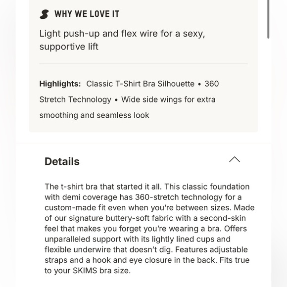 SKIMS Fits Everybody T-Shirt Bra - Picture 11 of 11